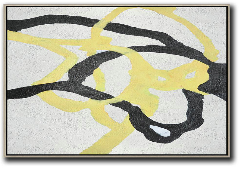 Original Artwork Extra Large Abstract Painting,Hand-Painted Oversized Horizontal Minimal Art On Canvas,Modern Art Oil Painting